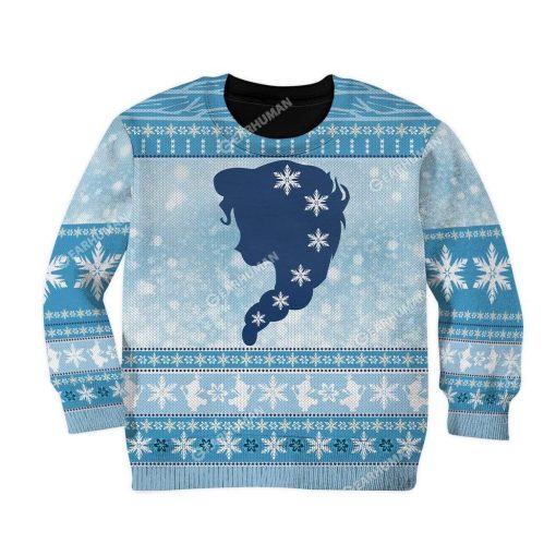 3D Kid Full-Print Ugly Elsa Apparel HD-DT04111913K Kid 3D Apparel Kid Sweatshirt 2XS/3-4