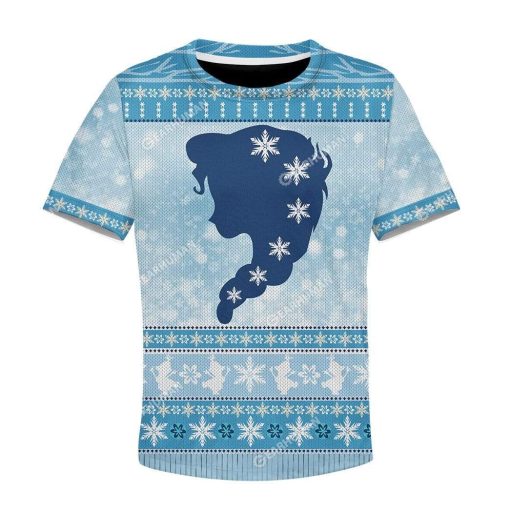 3D Kid Full-Print Ugly Elsa Apparel HD-DT04111913K Kid 3D Apparel Kid T-Shirt 3XS/2-3