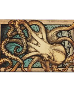 Gearhumans 3D Vintage Octopus Custom Carpet