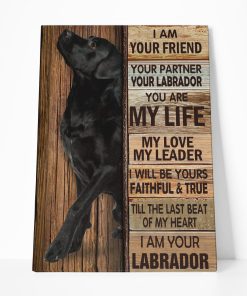 Gearhumans 3D I Am Your Friend Labrador Retriever Custom Canvas