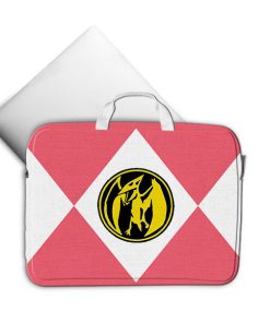 Gearhumans 3D Pink Mighty Morphin Power Ranger Custom Laptop Bag