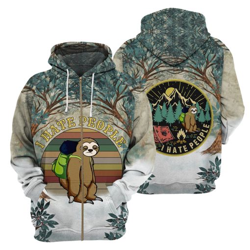 Gearhumans Sloth - 3D All Over Printed Shirt - Image 4