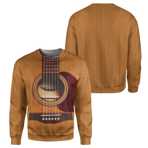 Gearhumans Acoustic Guitar - 3D All Over Printed Shirt - Image 2