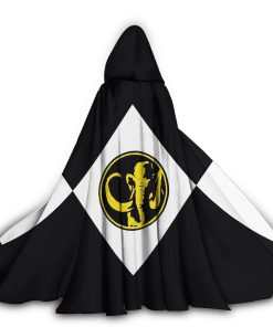 Gearhumans 3D Black Ranger Custom Hooded Cloak