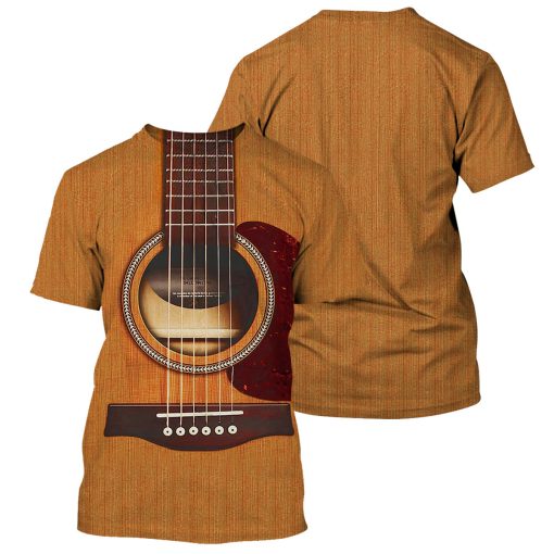 Gearhumans Acoustic Guitar - 3D All Over Printed Shirt - Image 3