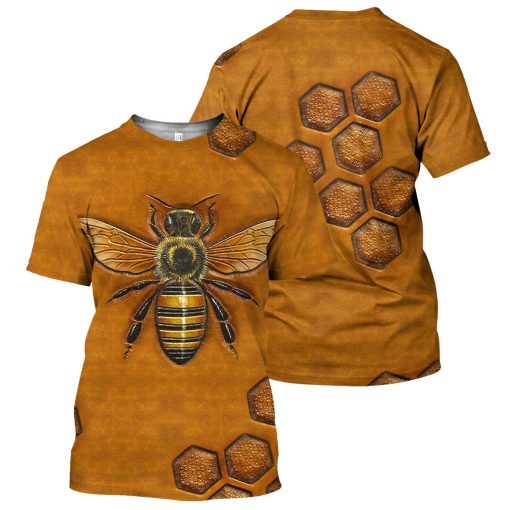 Gearhumans Bee - 3D All Over Printed Shirt - Image 3