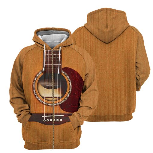 Gearhumans Acoustic Guitar - 3D All Over Printed Shirt - Image 4
