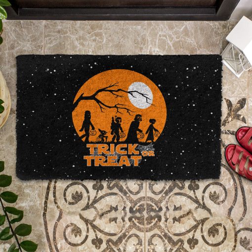 Gearhumans 3D SW Trick Or Treat Custom Doormat - Image 2