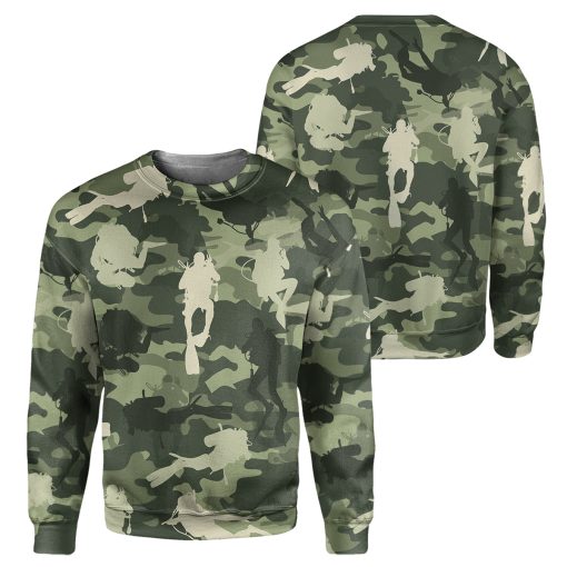 Gearhumans Camo Scuba Diving - 3D All Over Printed Shirt
