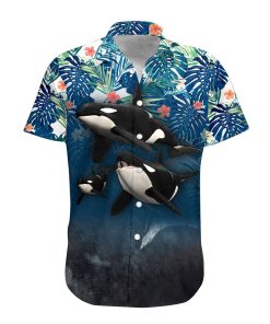 Gearhumans 3D Whale Hawaii Shirt