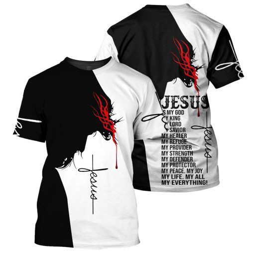 Gearhumans Jesus Is My Everything- 3D All Over Printed Shirt - Image 3