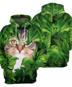 Gearhumans Hidden Cat - 3D All Over Printed Shirt