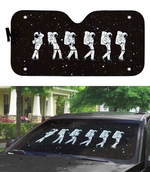 Gearhumans 3D Crotch Grab Moon Walk Astronaut Auto Sunshade - Image 3