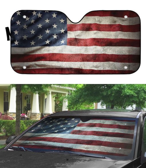 Gearhumans 3D American Flag Auto Sunshade - Image 3