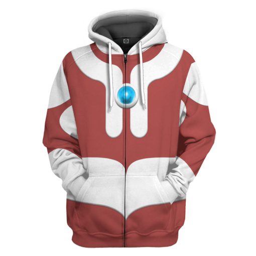 Gearhumans 3D Ultraman Custom Hoodie Tshirt Apparel - Image 4