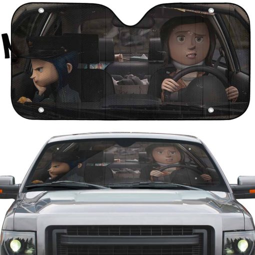 Gearhumans 3D Coraline Custom Car Auto Sunshade - Image 3