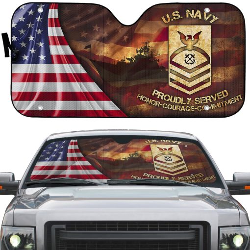 Gearhumans 3D US Navy Auto Sun Shade
