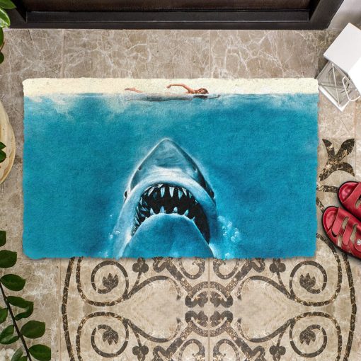 Gearhumans 3D Halloween Shark Custom Doormat - Image 4