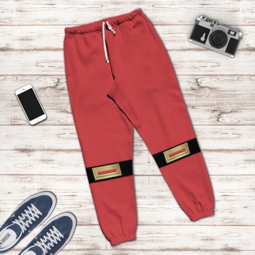 Gearhumans 3D The Red Wind Rangers Ninja Storm Custom Sweatpants