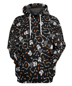 Gearhumans 3D SW Halloween Skeleton Stormtrooper Custom Tshirt Hoodie Apparel