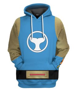 Gearhumans 3D The Blue Wind Rangers Ninja Storm Custom Tshirt Hoodie Apparel