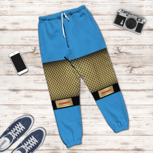 Gearhumans 3D The Blue Wind Rangers Ninja Storm Custom Sweatpants