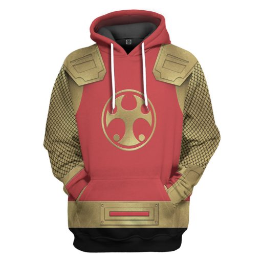 Gearhumans 3D The Crimson Thunder Rangers Ninja Storm Custom Tshirt Hoodie Apparel
