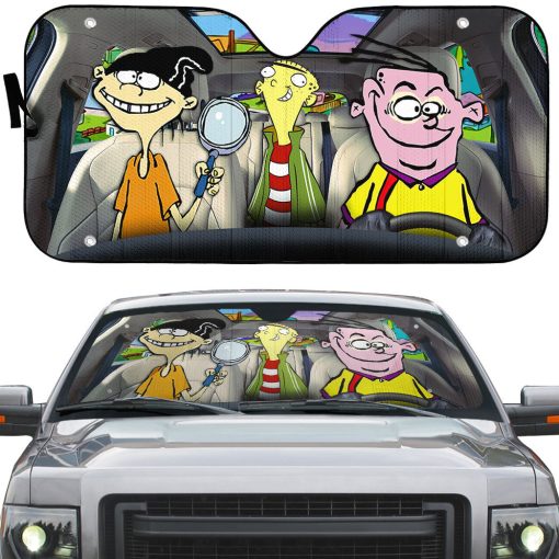 Gearhumans 3D Ed Edd n Eddy Custom Car Auto Sunshade - Image 2