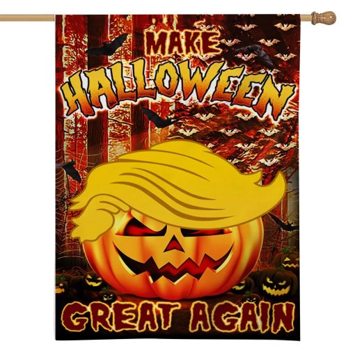 Gearhumans 3D Make Halloween Great Again Custom Flag - Image 2