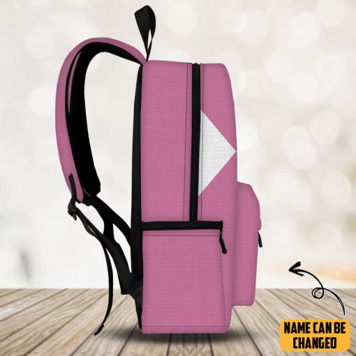 Gearhumans 3D Pink Ranger Custom Name Backpack - Image 6