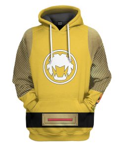 Gearhumans 3D The Yellow Wind Rangers Ninja Storm Custom Tshirt Hoodie Apparel