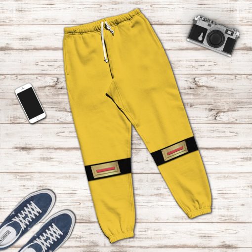 Gearhumans 3D The Yellow Wind Rangers Ninja Storm Custom Tshirt Hoodie Apparel