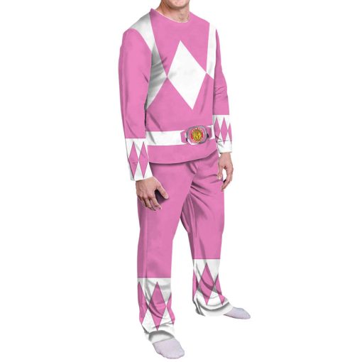 Gearhumans 3D Mighty Morphins Power Ranger Pink Custom Family Pajamas - Image 4