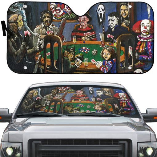 Gearhumans 3D Scary Play Together Custom Car Auto Sunshade 2 Gearhumans 3D Scary Play Together Custom Car Auto Sunshade - Image 2