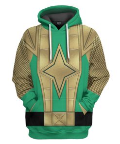 Gearhumans 3D Green Samurai Rangers Ninja Storm Custom Tshirt Hoodie Apparel
