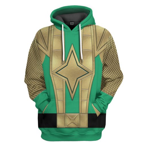 Gearhumans 3D Green Samurai Rangers Ninja Storm Custom Tshirt Hoodie Apparel