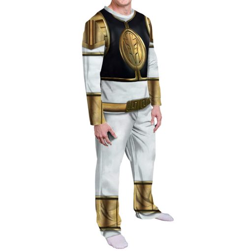 Gearhumans 3D Mighty Morphins Power Ranger White Custom Family Pajamas 4 Gearhumans 3D Mighty Morphins Power Ranger White Custom Family Pajamas - Image 4