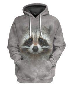 Gearhumans 3D Raccoon Custom Tshirt Hoodie Apparel