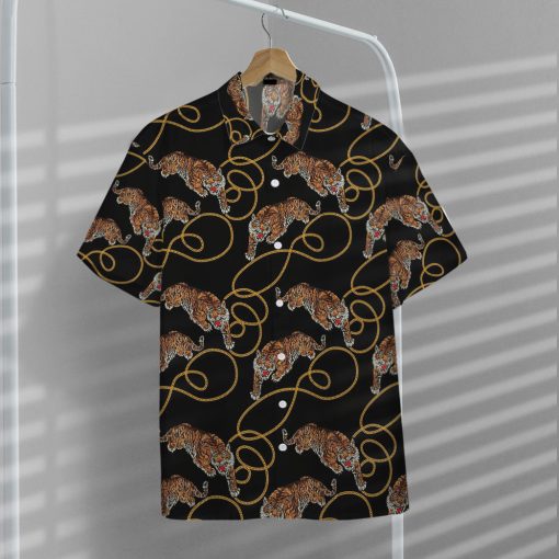Gearhumans 3D Tiger Line Custom Hawaii Shirt - Image 5