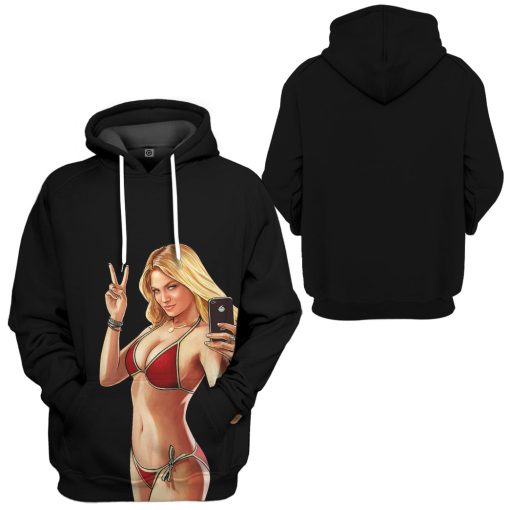 Gearhumans 3D GTA Mulher Custom Tshirt Hoodie Apparel 5 Gearhumans 3D GTA Mulher Custom Tshirt Hoodie Apparel - Image 5