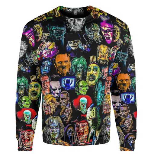 Gearhumans 3D Horror Collection Characters Custom Hoodie Tshirt Apparel - Image 2