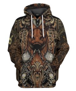 Gearhumans 3D The Dark Side of Taurus Custom Tshirt Hoodie Apparel