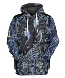 Gearhumans 3D The Dark Side of Gemini Custom Tshirt Hoodie Apparel