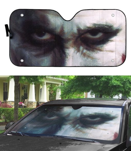 Gearhumans 3D I Am The Joker Custom Car Auto Sunshade - Image 3
