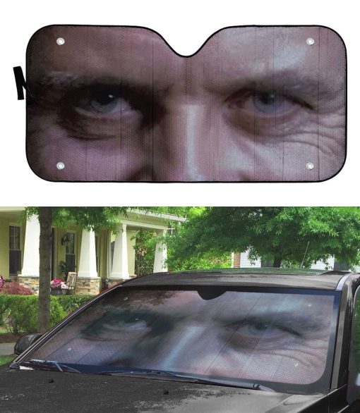 Gearhumans 3D Hannibal Lecter Eyes Custom Car Auto Sunshade - Image 3