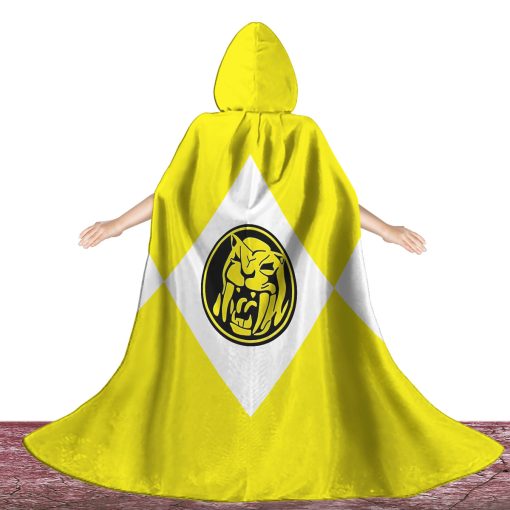 Gearhumans 3D Yellow Ranger Custom Hooded Cloak - Image 2