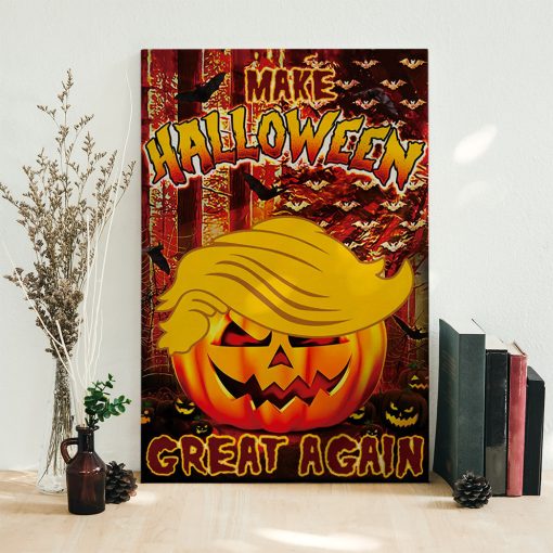 Gearhumans 3D Make Halloween Great Again Custom Canvas
