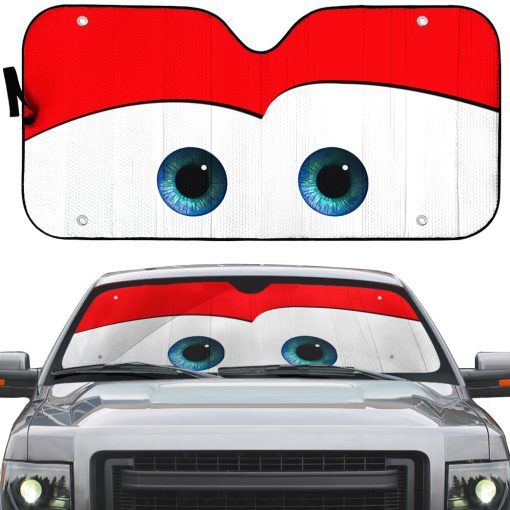 Gearhumans 3D Lightning McQueen Auto Sun Shade