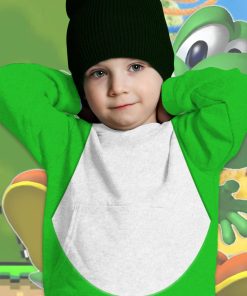 Gearhumans 3D Yoshi Costume Custom Kid Hoodie