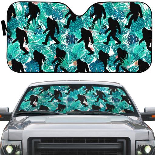 Gearhumans 3D Bigfoot Tropical Hawaii Car Auto Sunshade